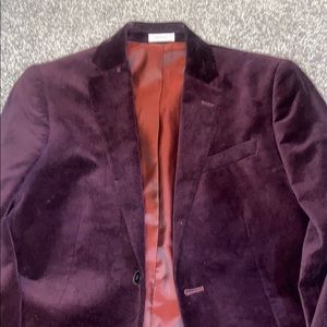 Men’s Velvet Maroon Slim Fit Suit Blazers